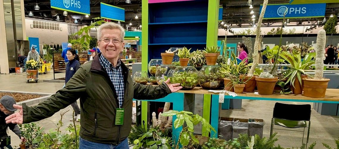 stephen maciejewski at the flower show