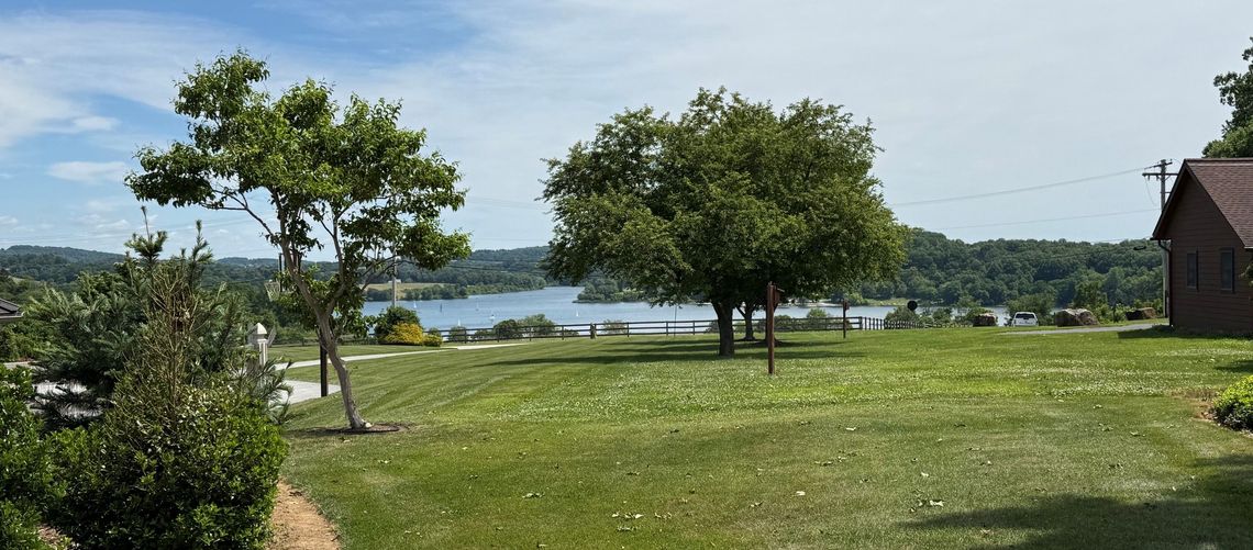 view from erb s garden of marsh creek lake