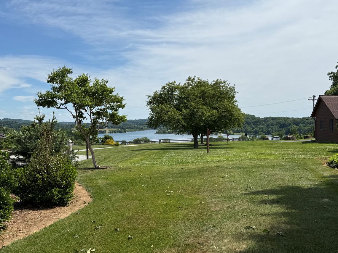 view from erb s garden of marsh creek lake